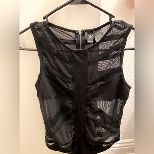 Sheer paneling bodysuit